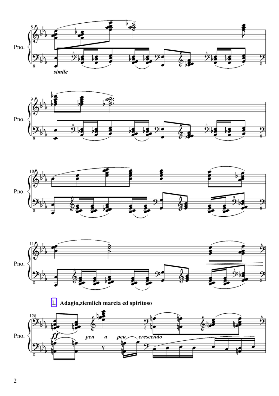 Bursting Out Part 3 [Holy Baptism] Piano Solo scores gallery preview page 2