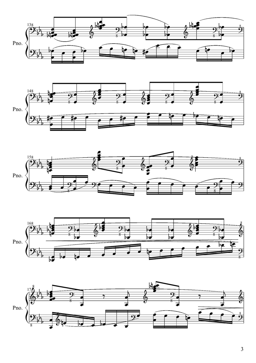 Bursting Out Part 3 [Holy Baptism] Piano Solo scores gallery preview page 3
