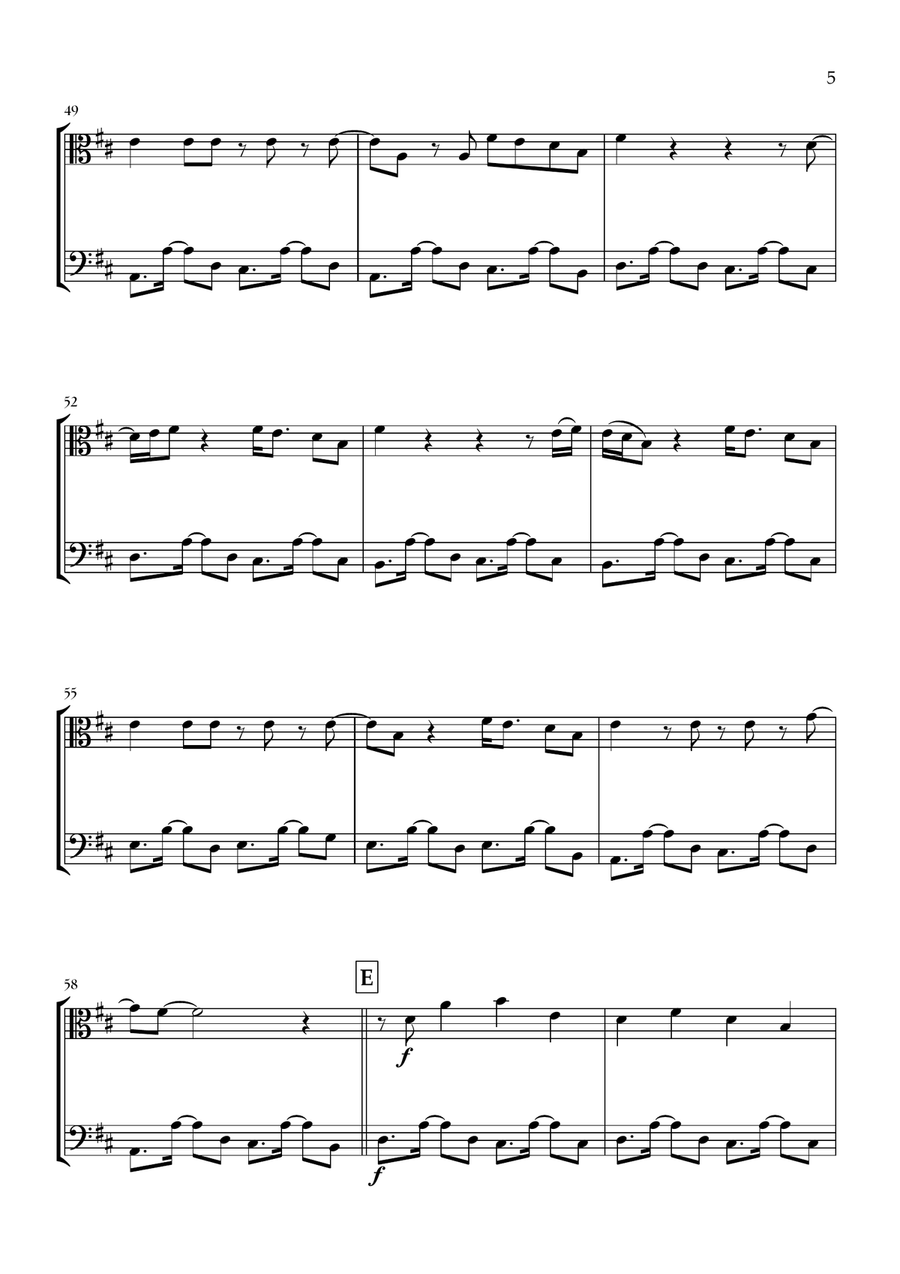 Birds Of A Feather Birds Of A Feather String Duet scores gallery preview page 5
