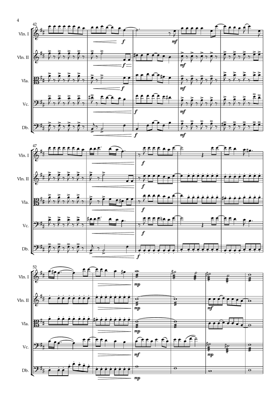 Total Eclipse Of The Heart String Orchestra scores gallery preview page 4