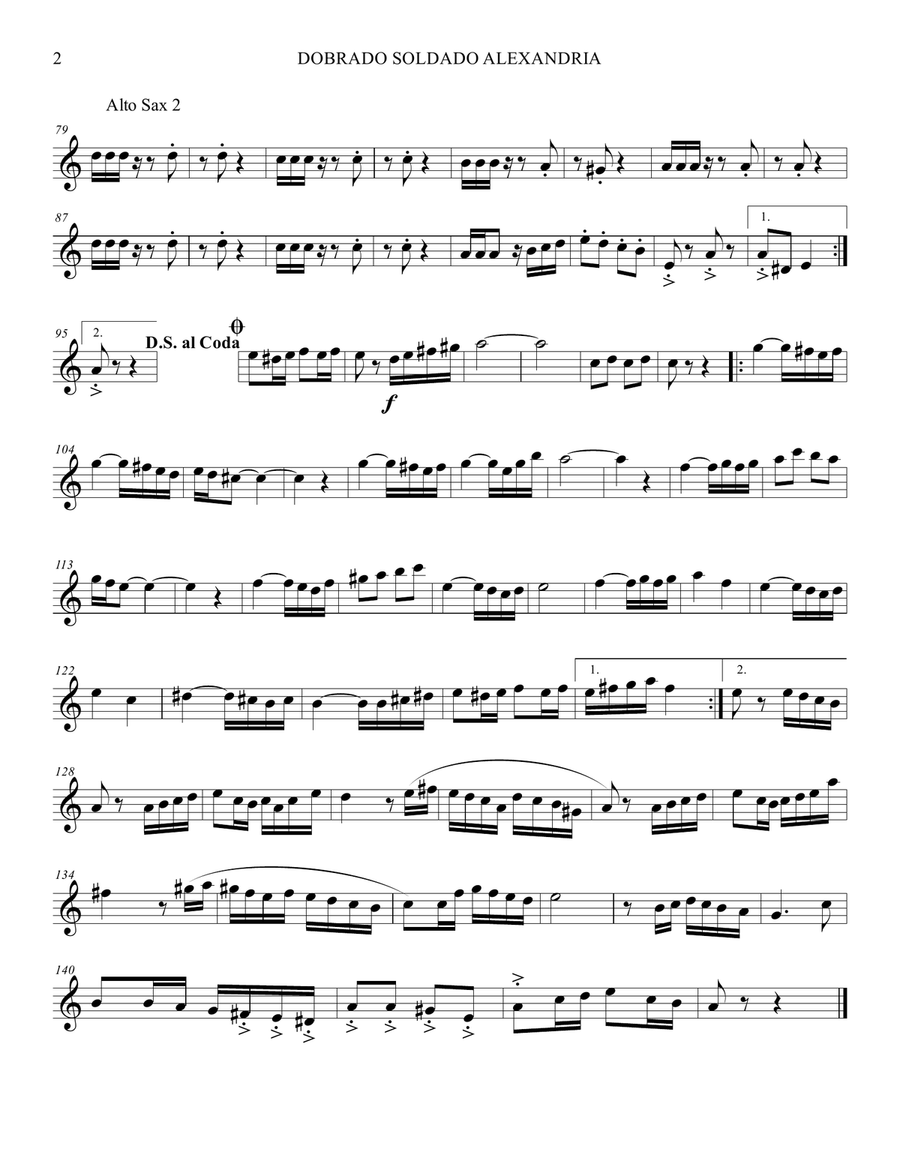Dobrado Soldado Alexandria Marching Band scores gallery preview page 4