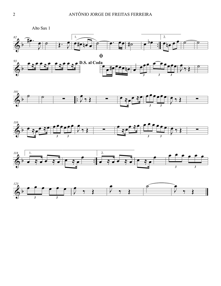 Dobrado Antônio Jorge de Freitas Ferreira Marching Band scores gallery preview page 2