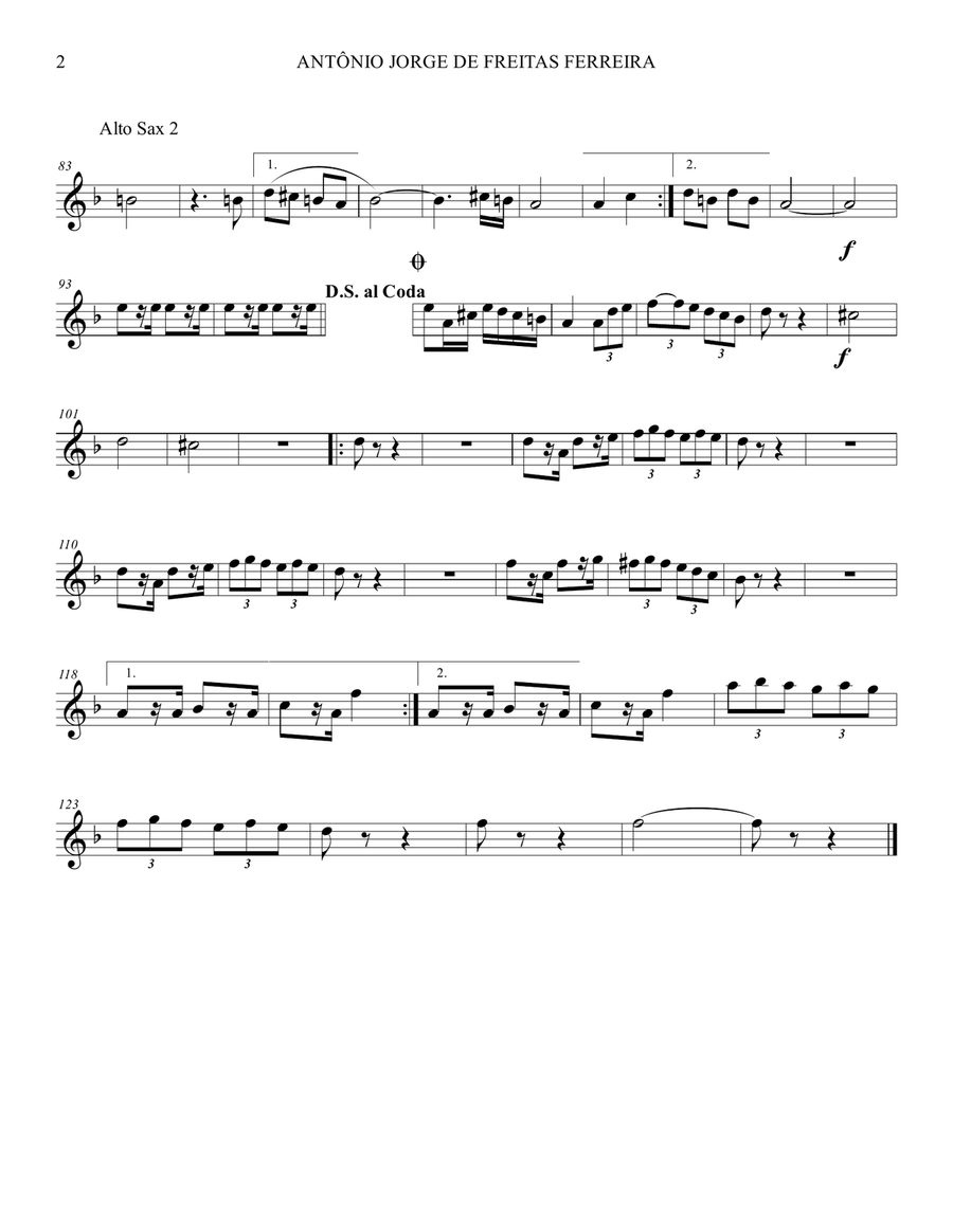 Dobrado Antônio Jorge de Freitas Ferreira Marching Band scores gallery preview page 4