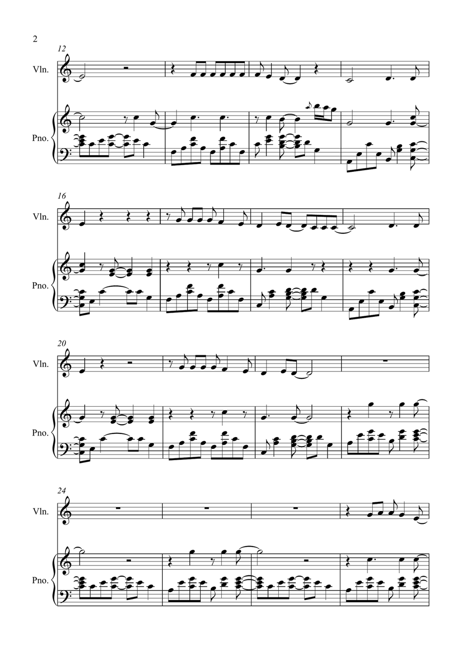 Shallow Shallow Violin Solo scores gallery preview page 2