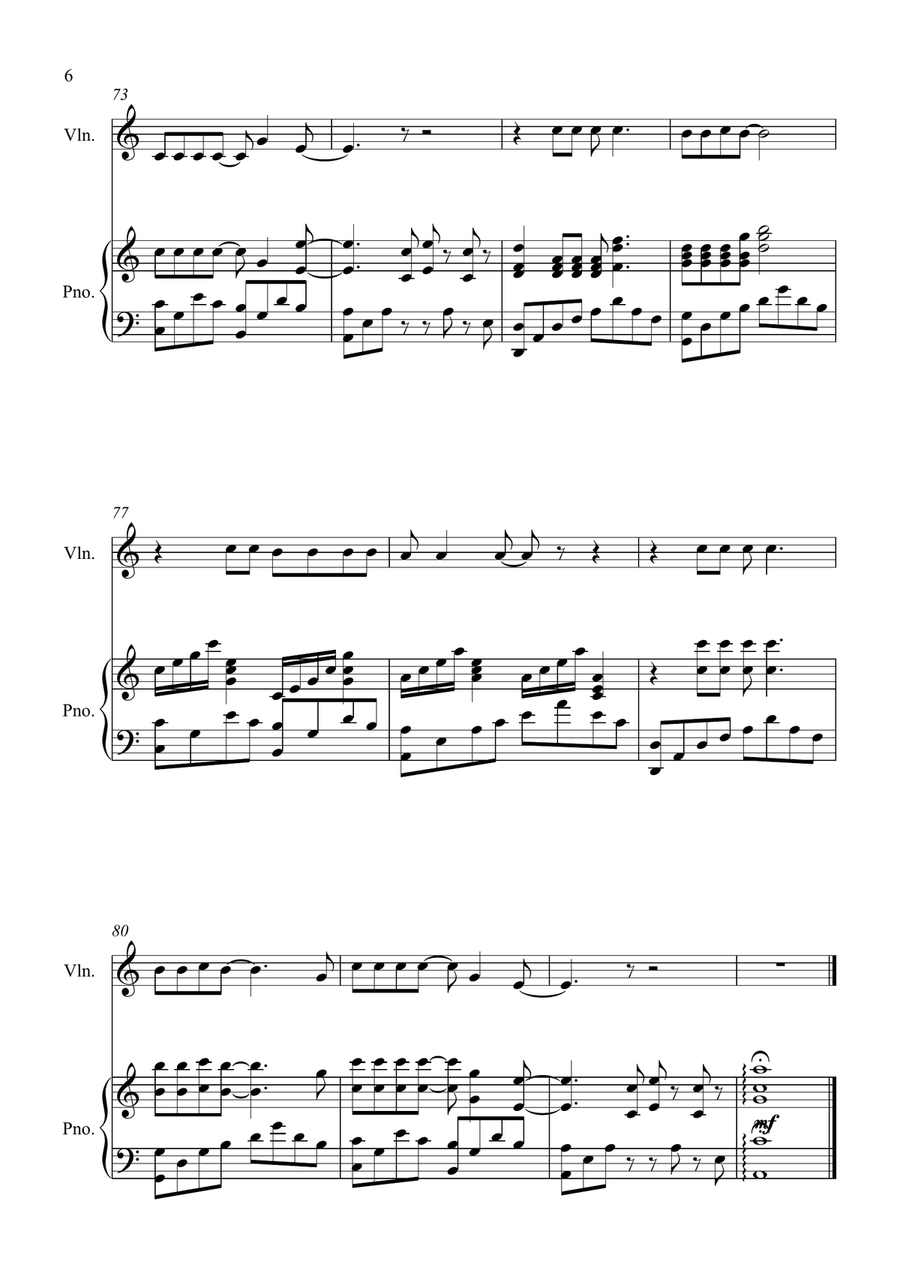 Shallow Shallow Violin Solo scores gallery preview page 6