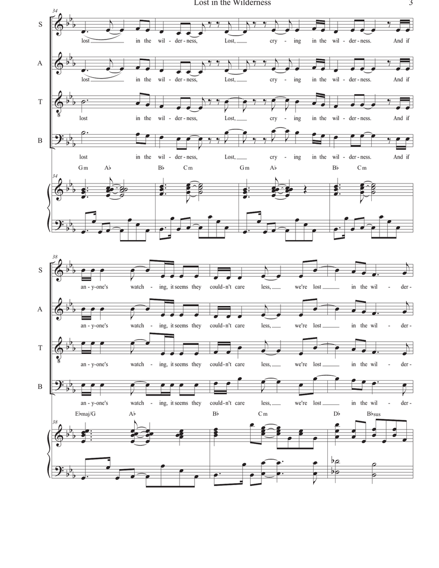 Lost In The Wilderness Lost In The Wilderness 4-Part scores gallery preview page 3