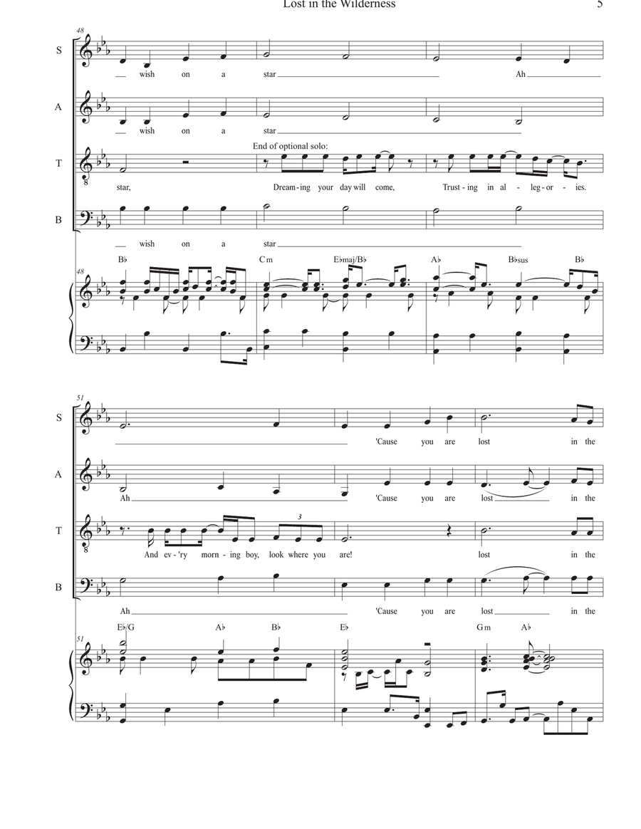 Lost In The Wilderness Lost In The Wilderness 4-Part scores gallery preview page 5