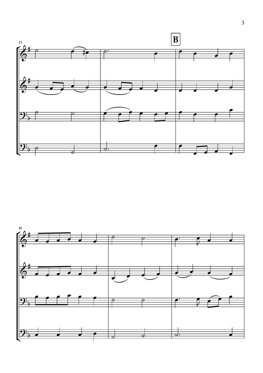 All Hail the Power of Jesus' Name (Brass Quartet) Brass Quartet scores gallery preview page 3