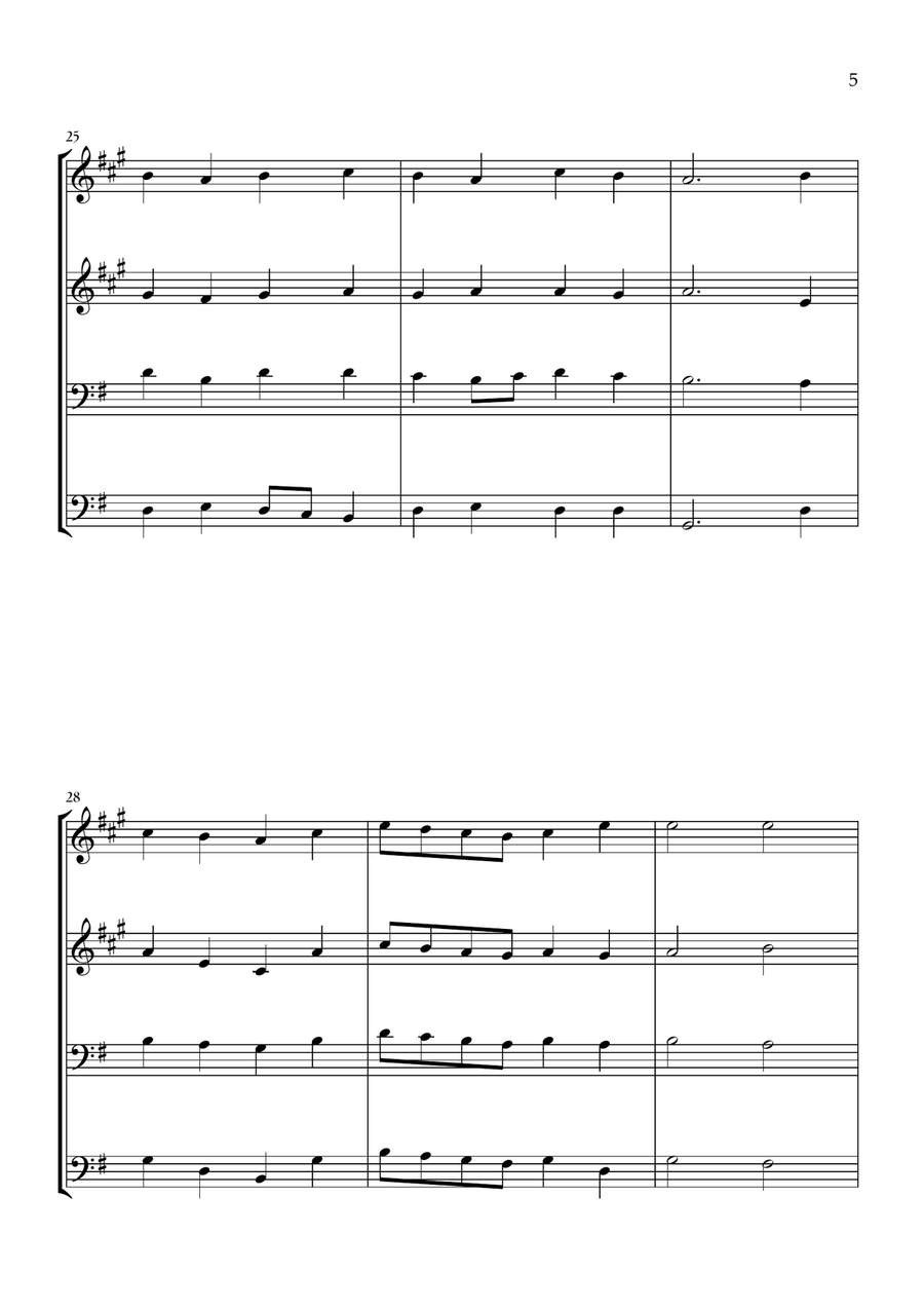 All Hail the Power of Jesus' Name (Brass Quartet) Brass Quartet scores gallery preview page 5