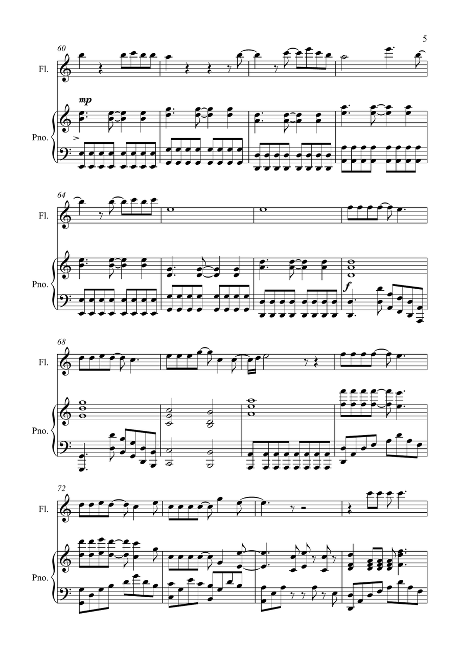 Shallow Shallow Flute Solo scores gallery preview page 5