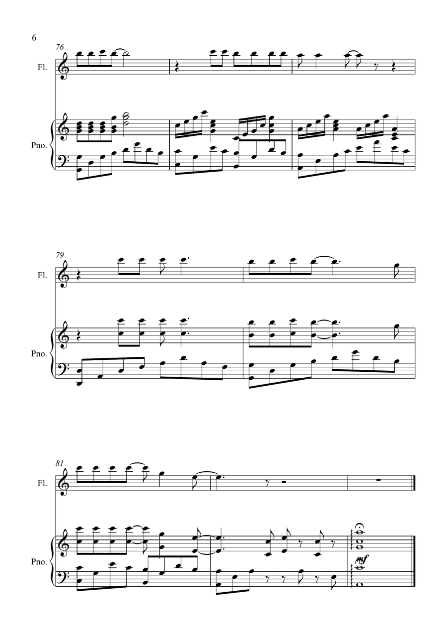 Shallow Shallow Flute Solo scores gallery preview page 6