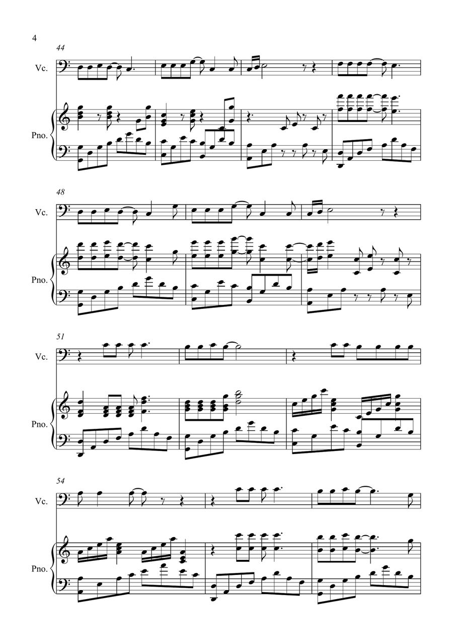 Shallow Shallow Piano scores gallery preview page 4