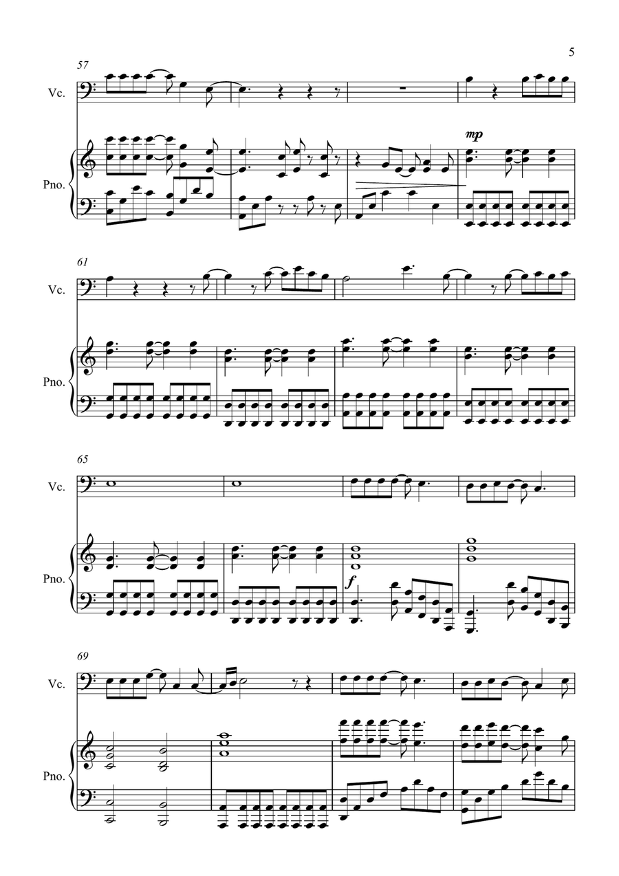 Shallow Shallow Piano scores gallery preview page 5