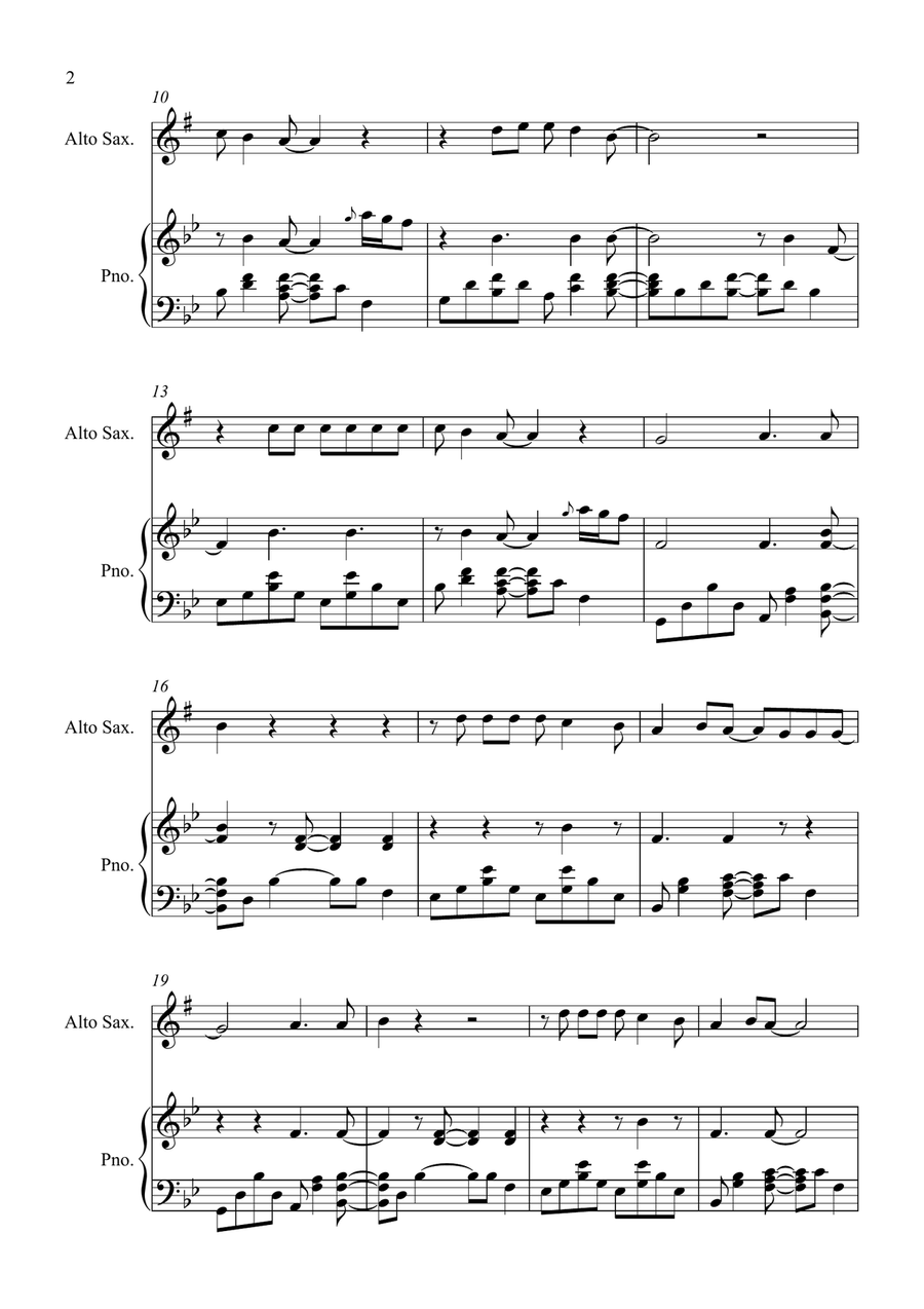Shallow Shallow Alto Saxophone scores gallery preview page 2