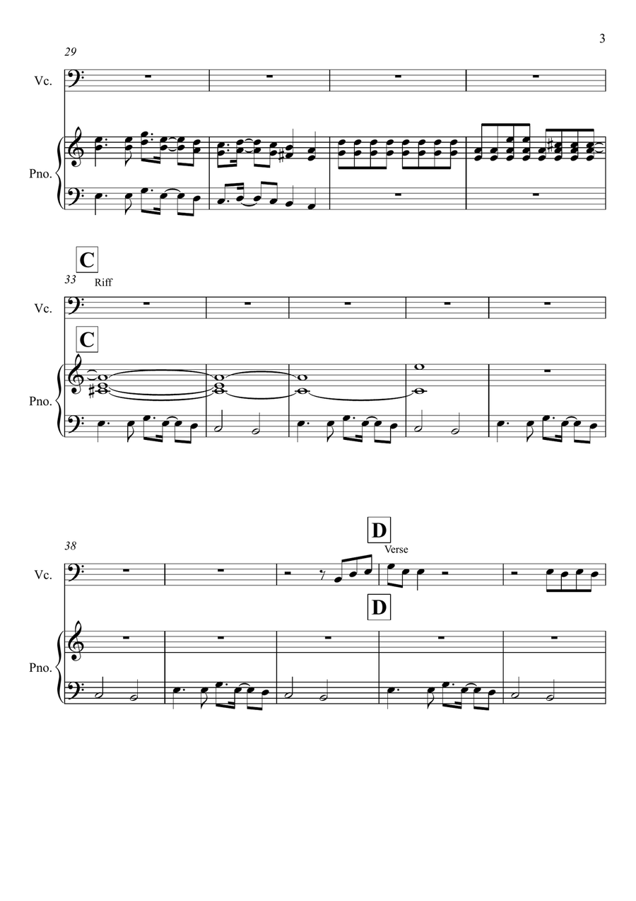 Seven Nation Army Seven Nation Army Piano scores gallery preview page 3