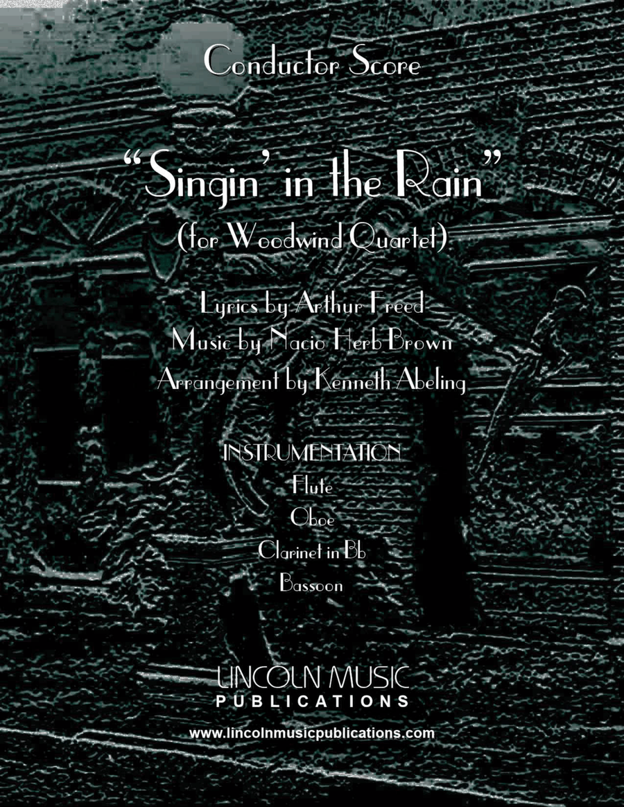 Singin’ in the Rain (for Woodwind Quartet) Woodwind Quartet scores gallery preview page 1