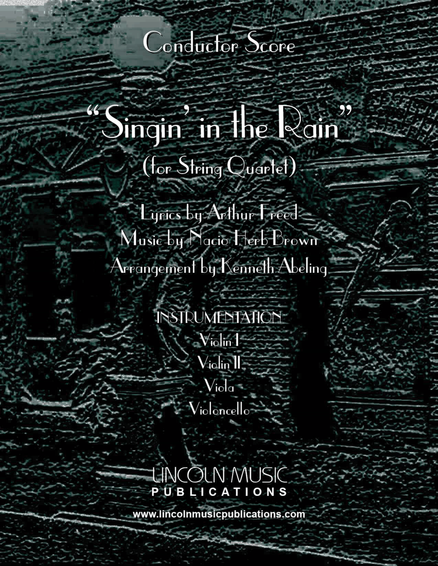 Singin’ in the Rain (for String Quartet) String Quartet scores gallery preview page 1