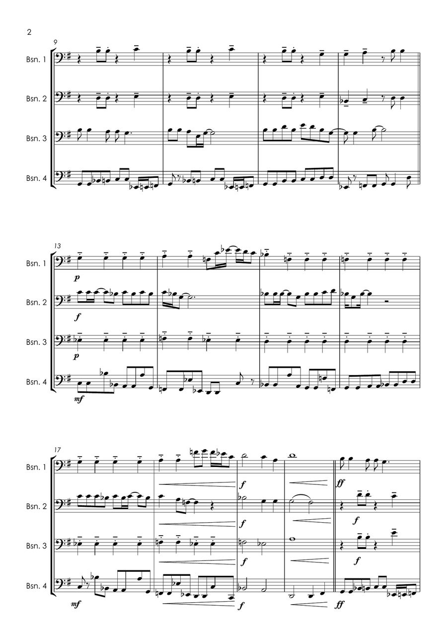 Lady Madonna Lady Madonna Brass Quartet scores gallery preview page 6