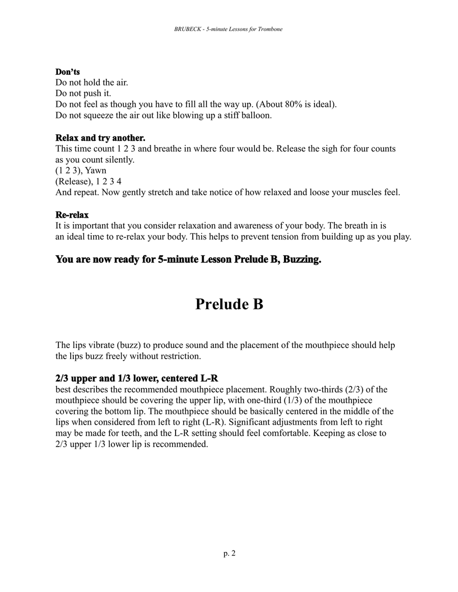 5-Minute Lessons - A Trombone Method for Beginners Trombone scores gallery preview page 4