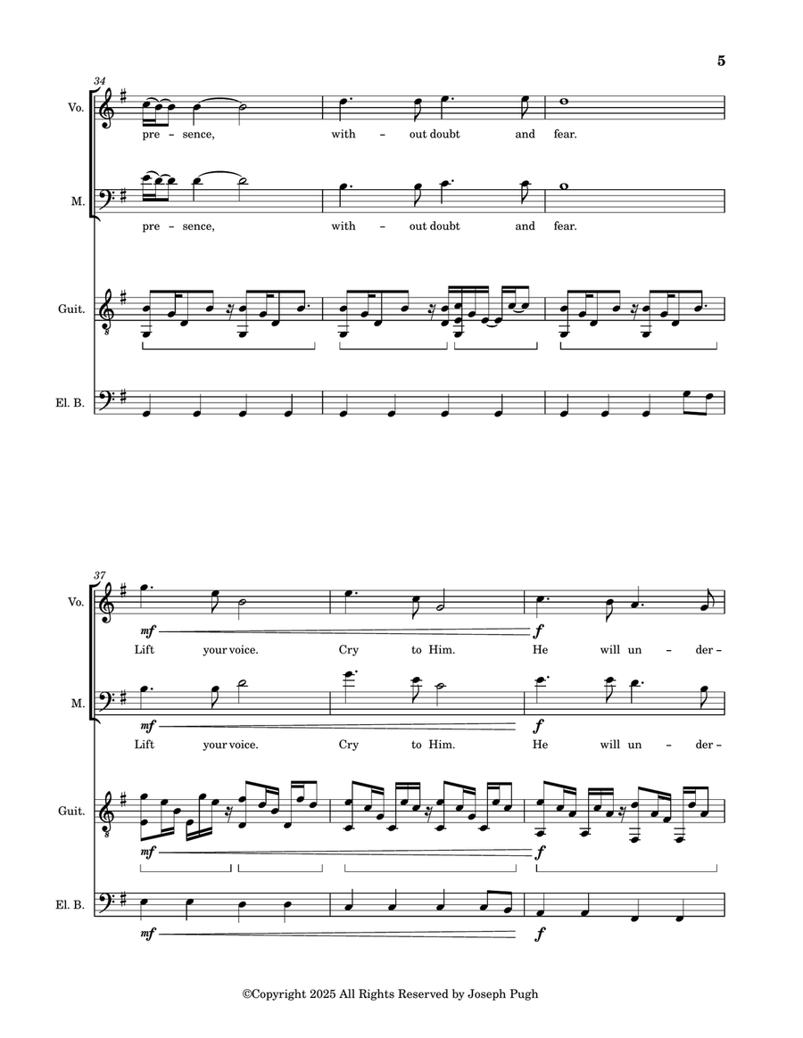Come Into His Presence Come Into His Presence 4-Part scores gallery preview page 5