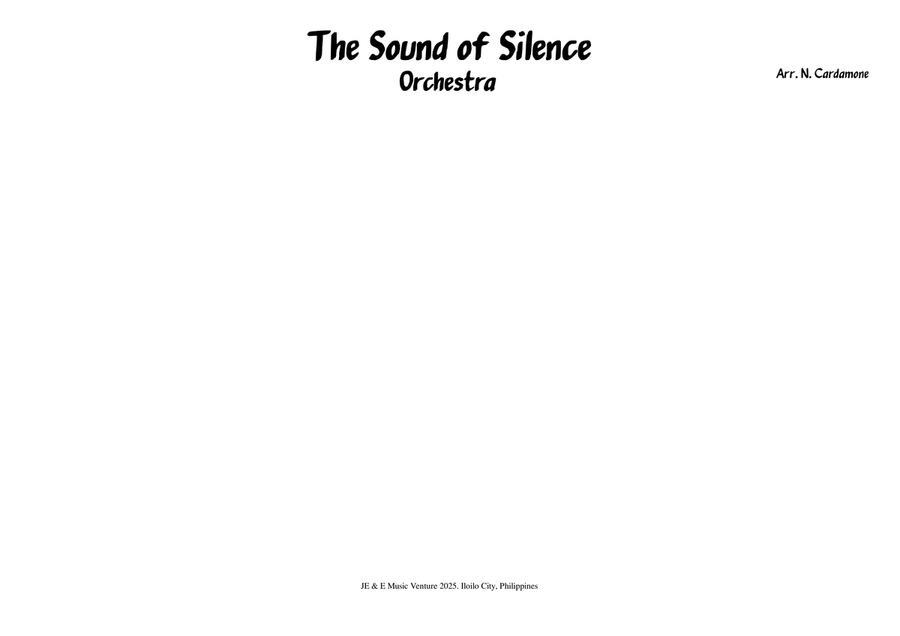 The Sound of Silence - Score Only A Cappella scores gallery preview page 1