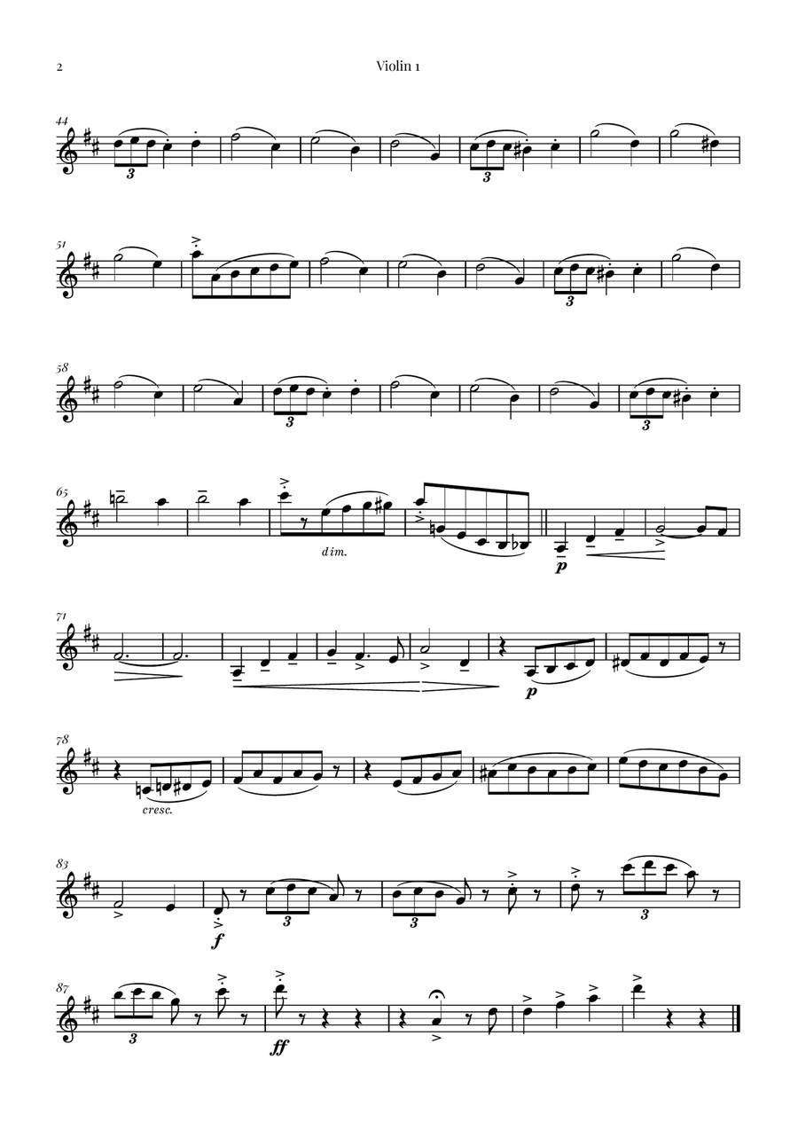 Waltz of the Flowers by Tchaikovsky | ENCHANTING Sheet Music String Orchestra scores gallery preview page 6