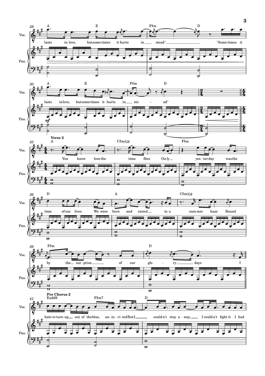 Someone Like You Someone Like You Piano, Vocal scores gallery preview page 3
