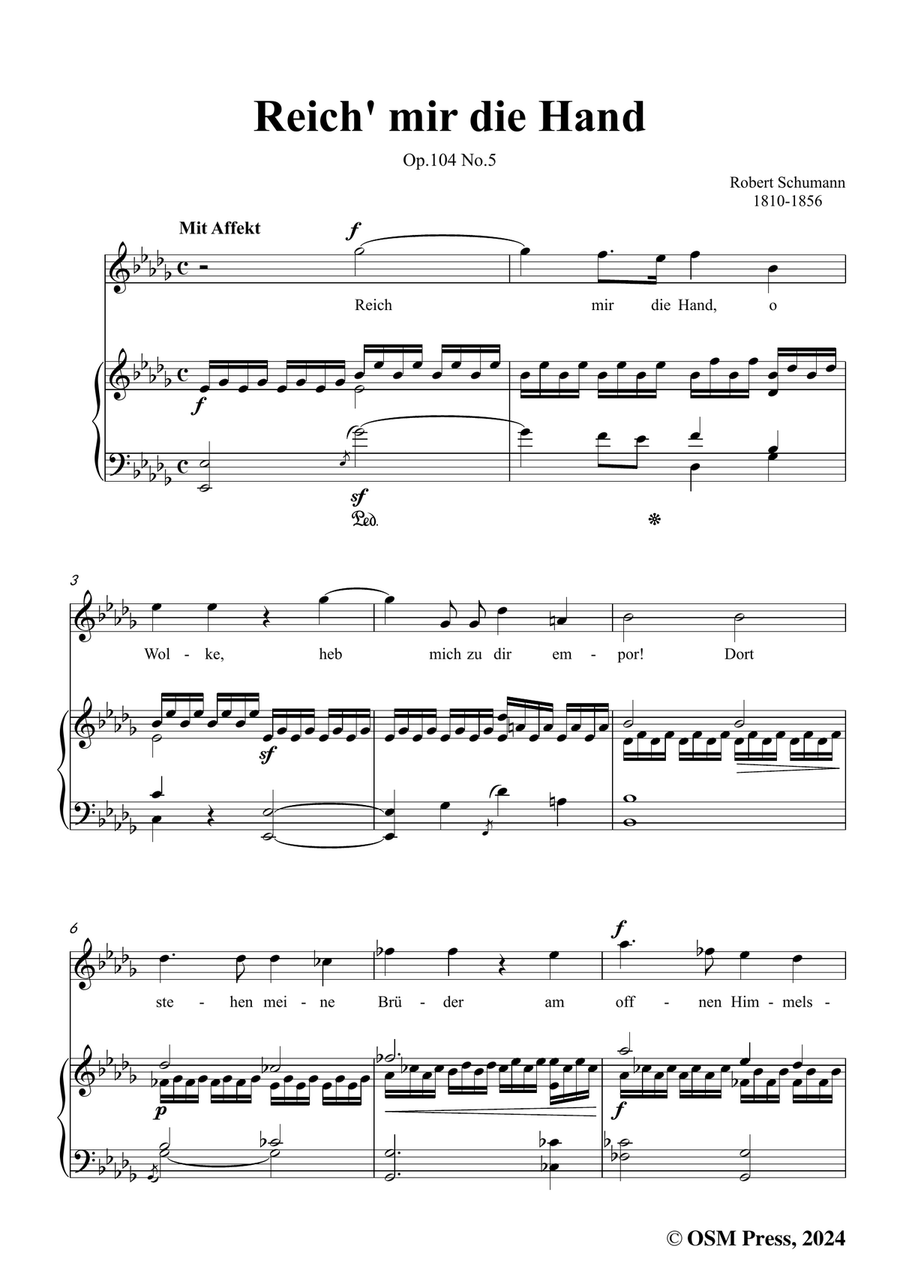 R. Schumann-Reich mir die Hand,in b flat minor Piano Solo scores gallery preview page 3