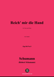 R. Schumann-Reich mir die Hand,in d minor