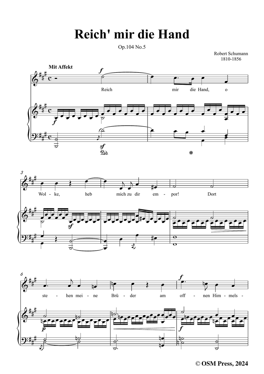 R. Schumann-Reich mir die Hand,in f sharp minor Piano, Vocal scores gallery preview page 3