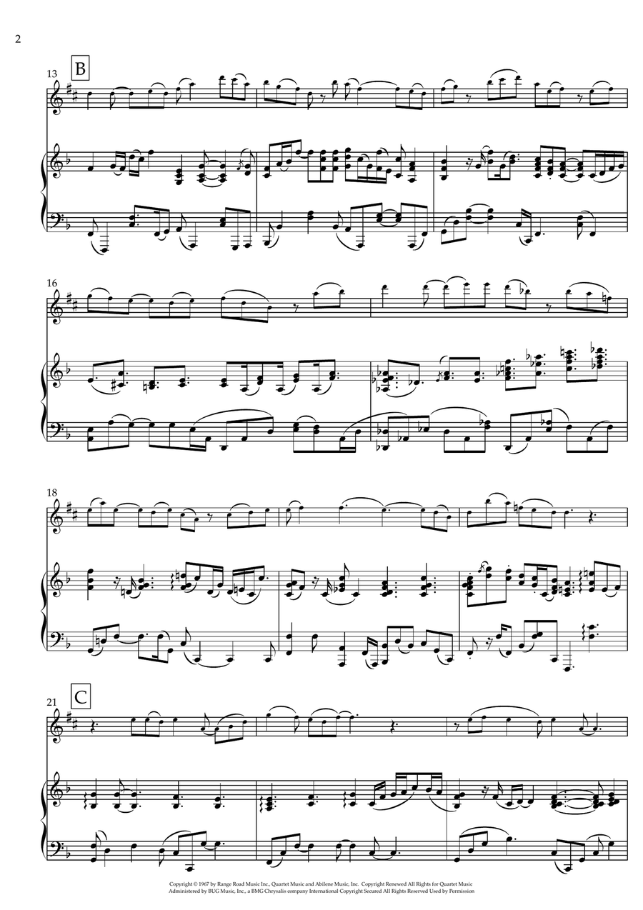 What A Wonderful World Alto Saxophone scores gallery preview page 2