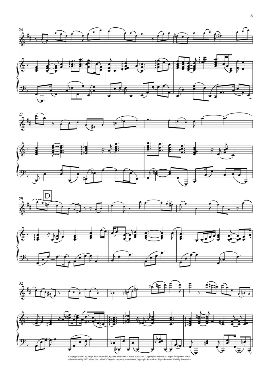 What A Wonderful World Alto Saxophone scores gallery preview page 3