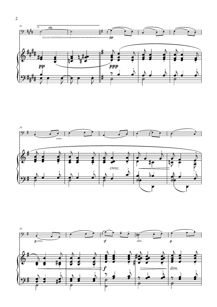 Edward Elgar - Salut d'Amour for Bassoon and Piano Bassoon Solo scores gallery preview page 2