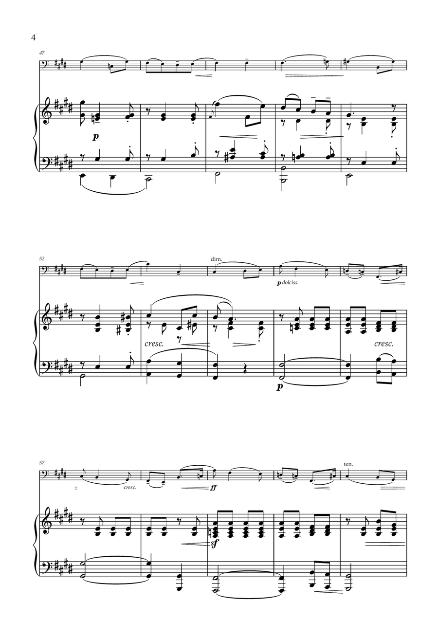 Edward Elgar - Salut d'Amour for Bassoon and Piano Bassoon Solo scores gallery preview page 4