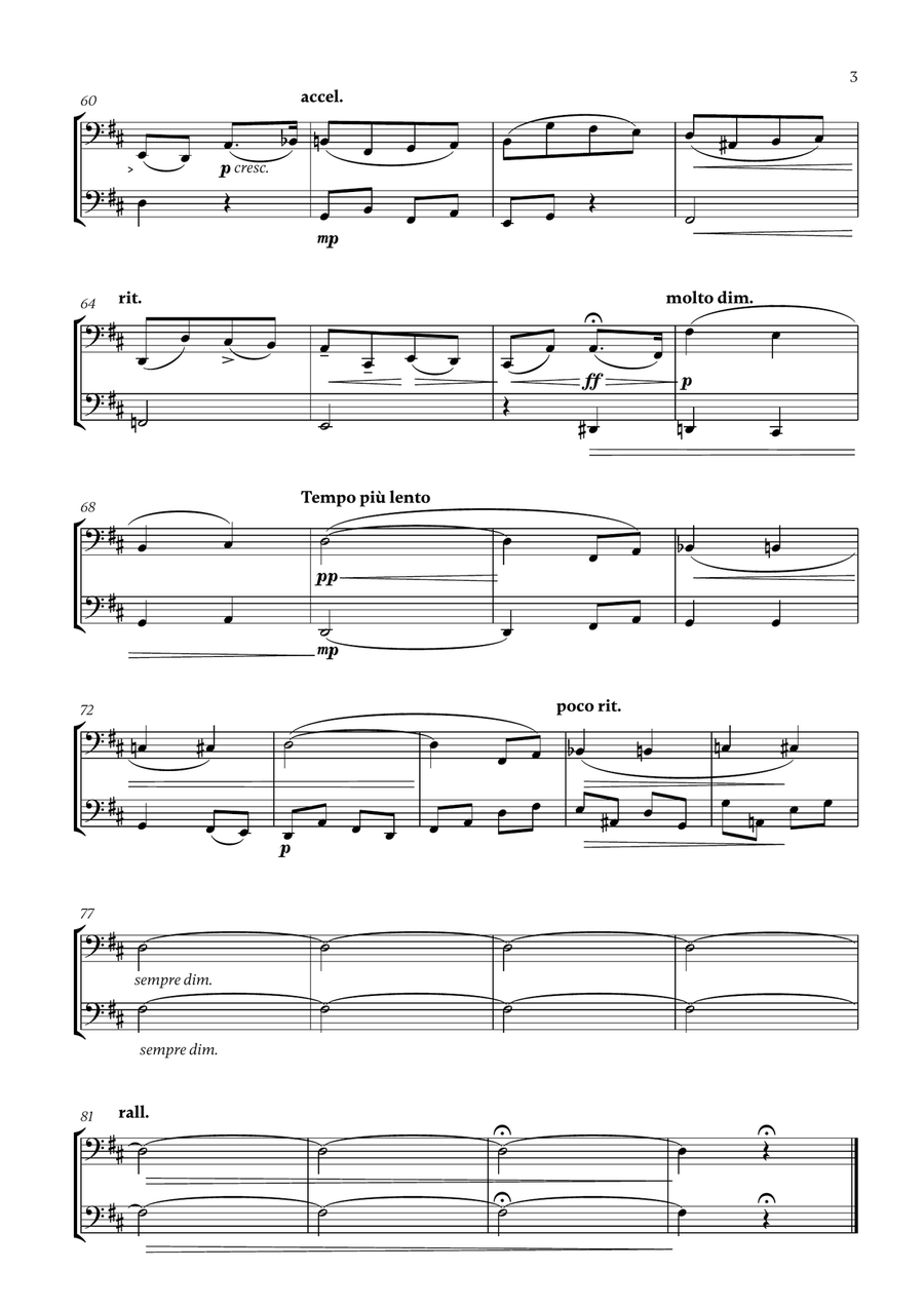 Edward Elgar - Salut d'Amour (D major) (for Bassoon and Cello) Bassoon scores gallery preview page 3