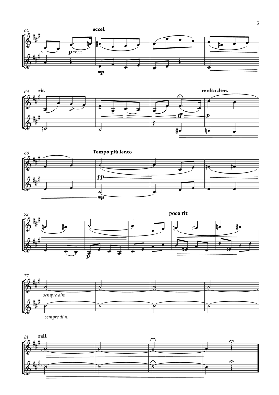 Edward Elgar - Salut d'Amour (D major) (for French Horn Duet) Brass Duet scores gallery preview page 3