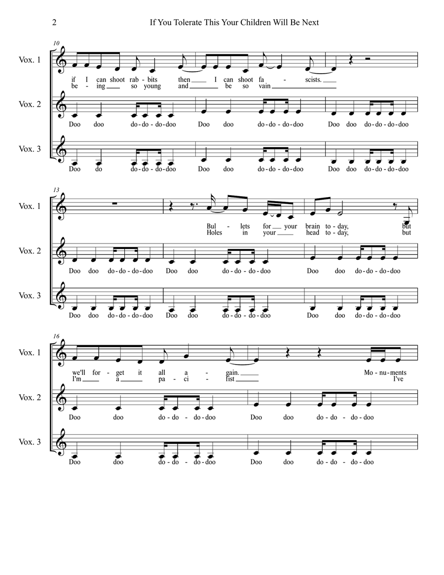 If You Tolerate This Your Children Will 3-Part scores gallery preview page 2