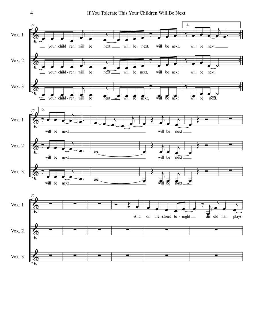 If You Tolerate This Your Children Will 3-Part scores gallery preview page 4