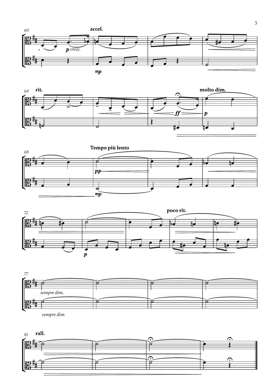 Edward Elgar - Salut d'Amour (D major) (for Viola Duet) String Duet scores gallery preview page 3