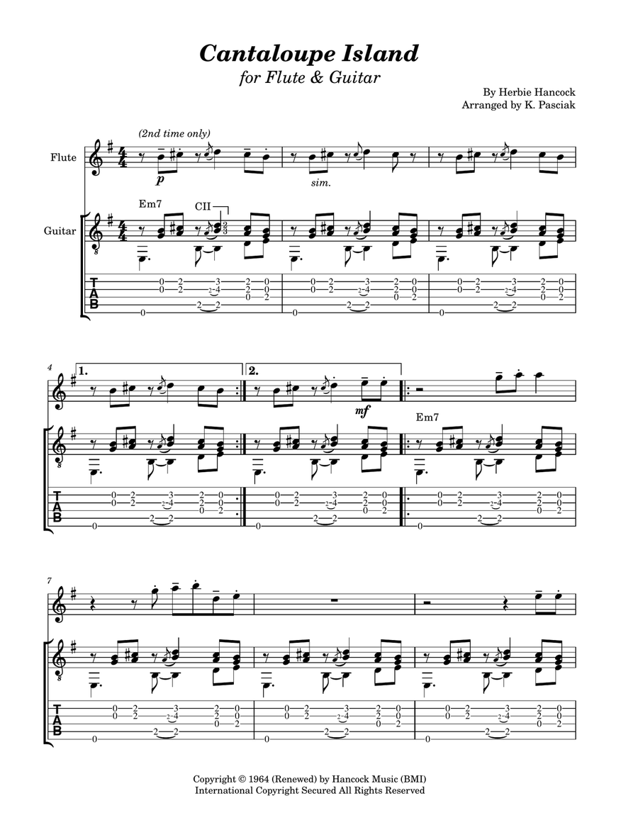 Cantaloupe Island Cantaloupe Island Flute scores gallery preview page 3