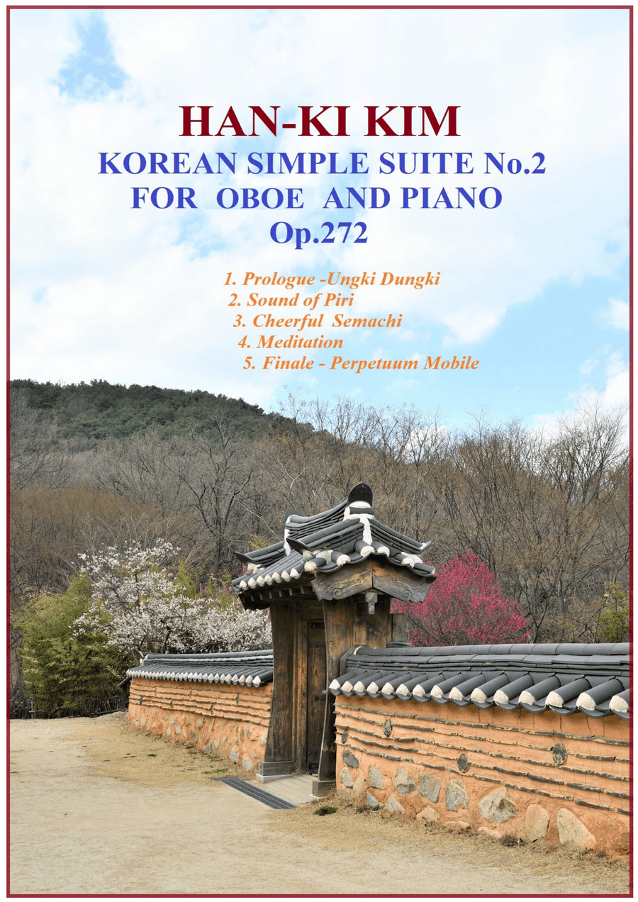 Korean Simple Suite No.2 (For Oboe and Piano) Woodwind Duet scores gallery preview page 1