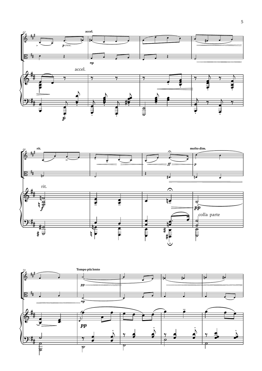 Edward Elgar - Salut d'Amour (D major) (for French Horn, Viola and Piano) Horn scores gallery preview page 5