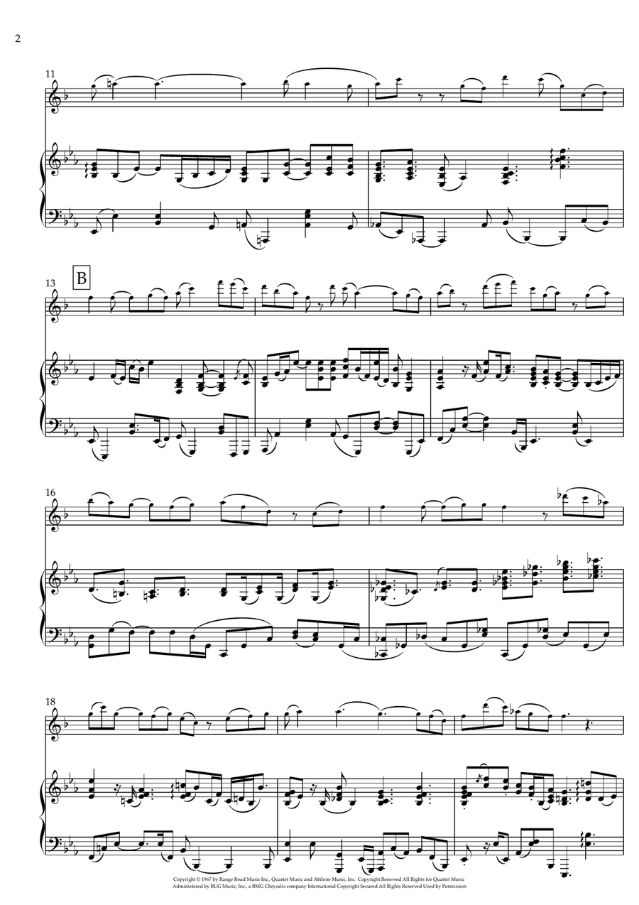 What A Wonderful World Tenor Saxophone scores gallery preview page 2
