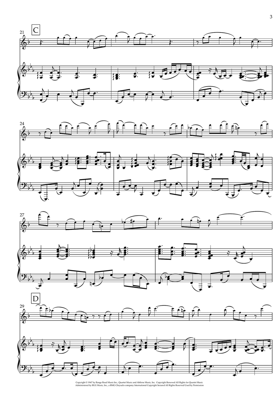 What A Wonderful World Tenor Saxophone scores gallery preview page 3