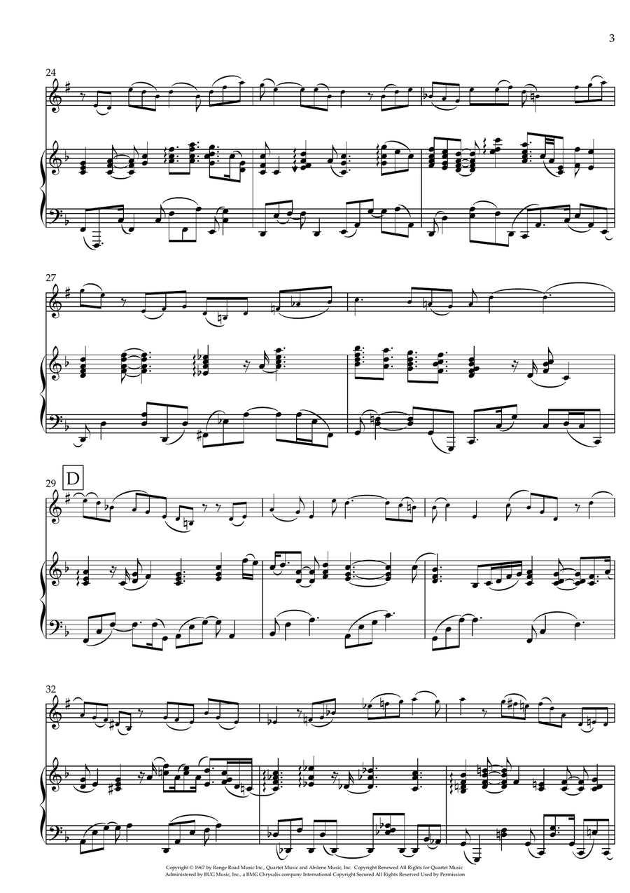 What A Wonderful World B-Flat Clarinet scores gallery preview page 3