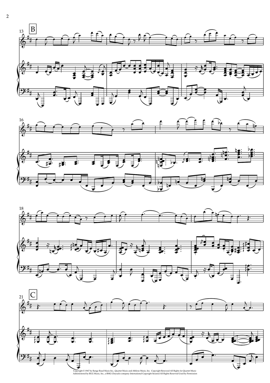 What A Wonderful World Flute scores gallery preview page 2