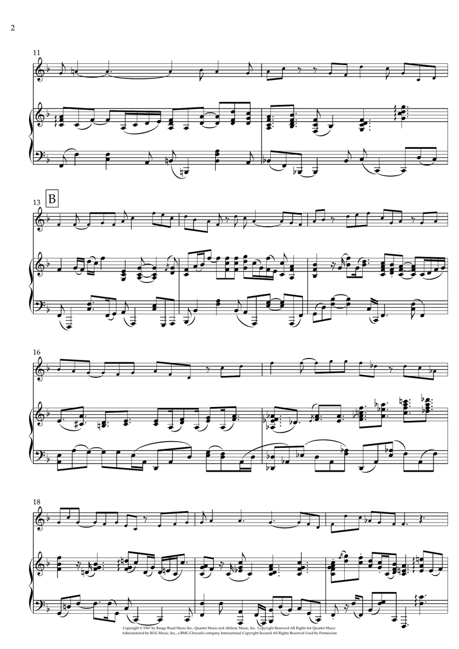 What A Wonderful World Violin Solo scores gallery preview page 2
