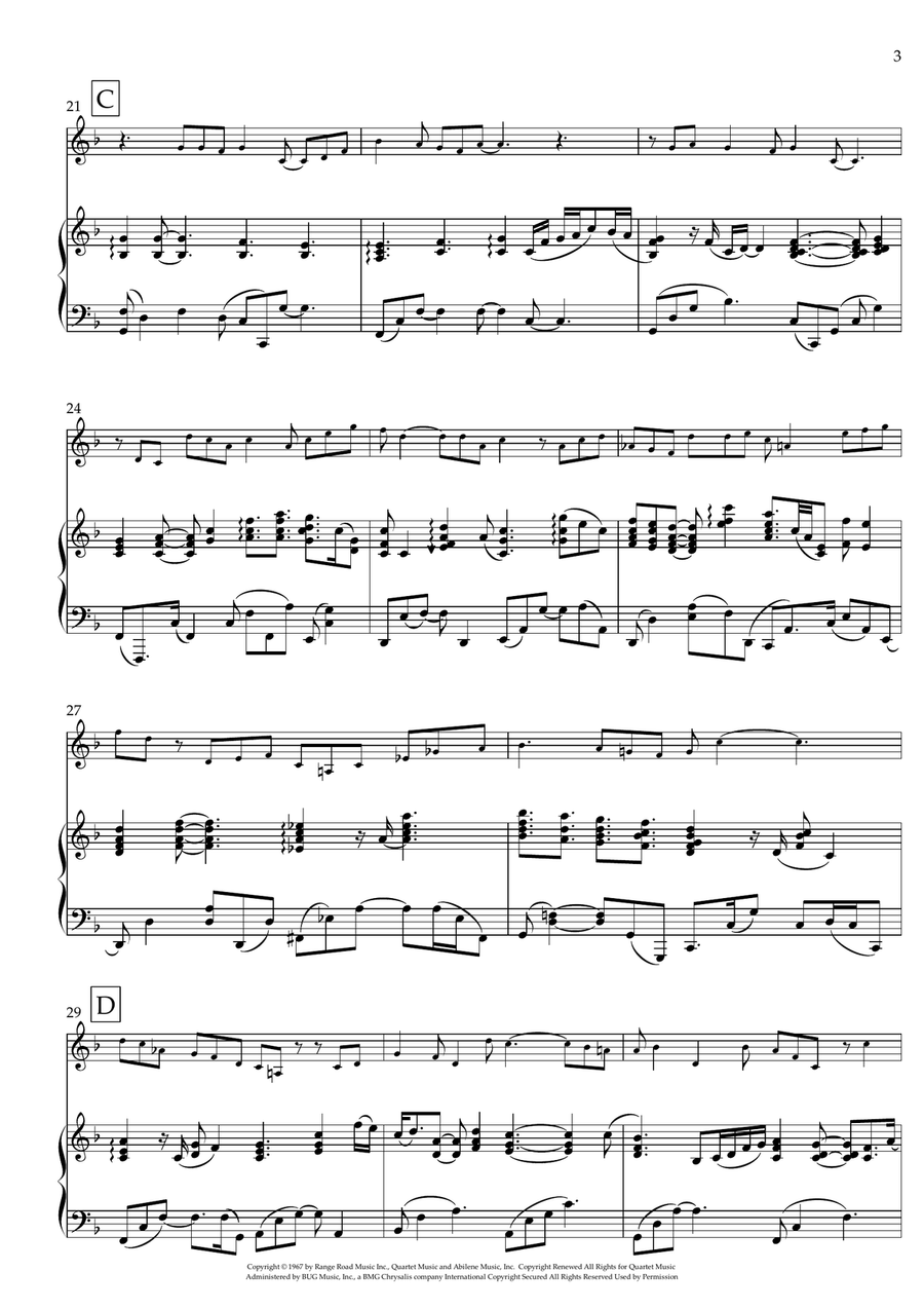 What A Wonderful World Violin Solo scores gallery preview page 3