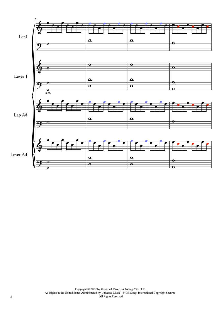 Clocks - Score Only Clocks - Score Only Small Ensemble scores gallery preview page 2