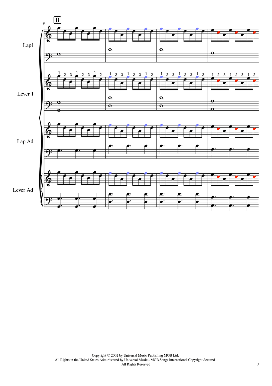 Clocks - Score Only Clocks - Score Only Small Ensemble scores gallery preview page 3